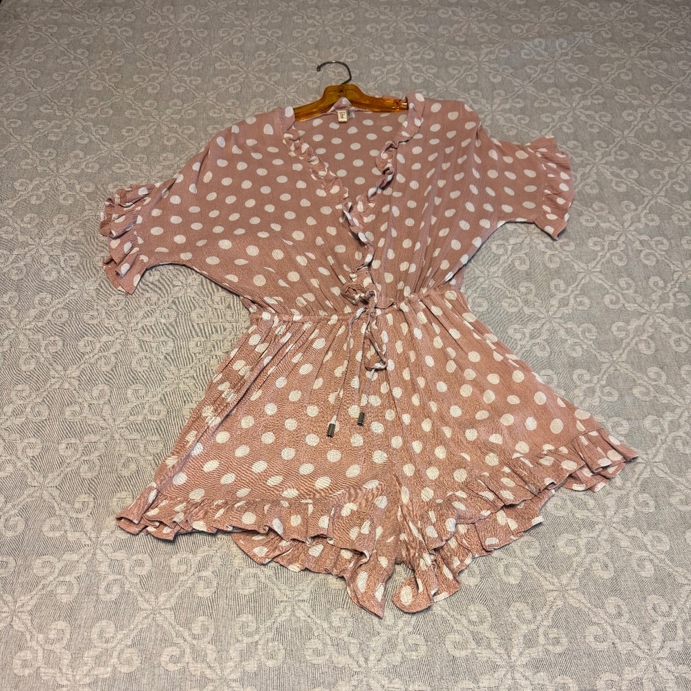 Elan Romper - Polka Dot Bathing Suit Cover Up